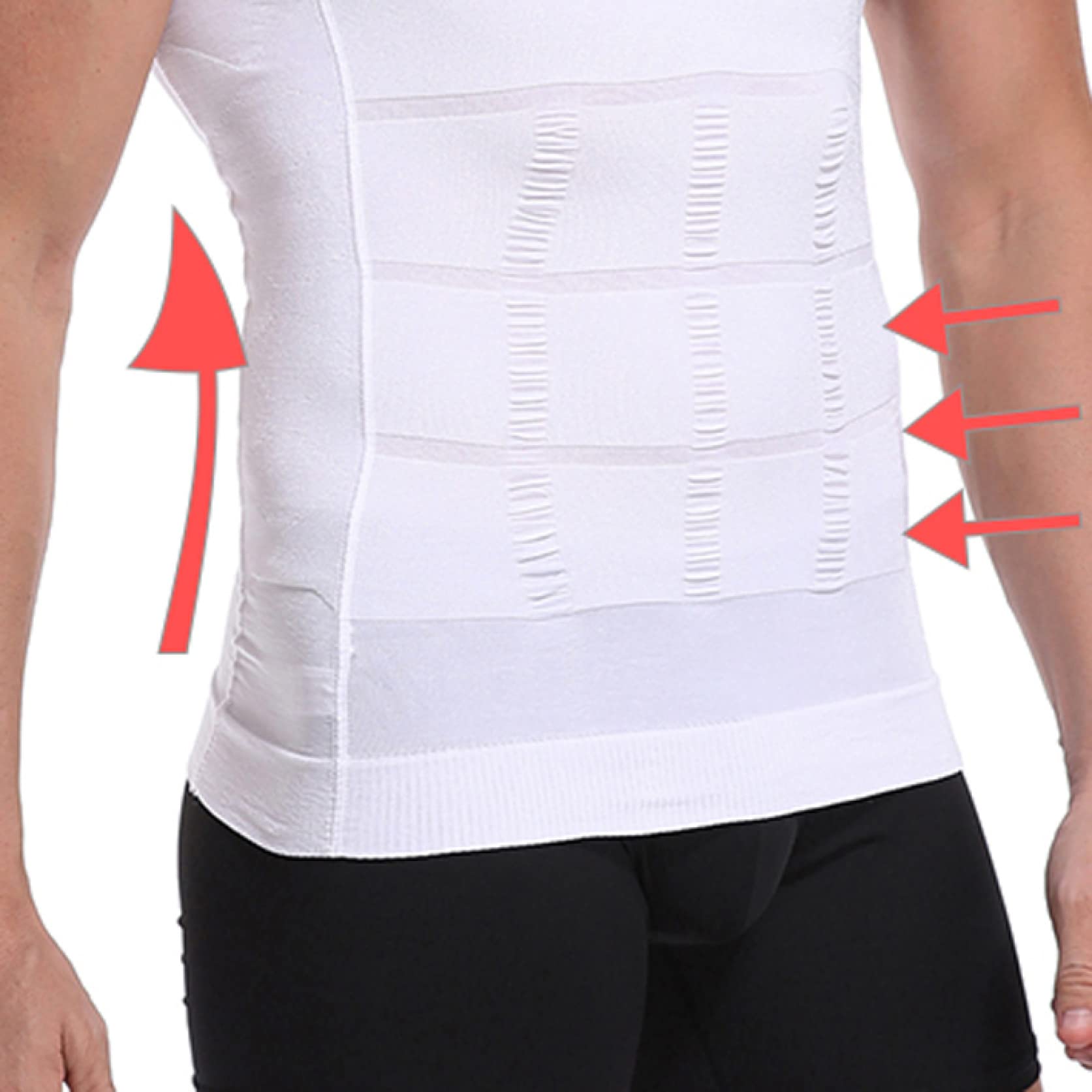 Chalecos moldeadores para Hombre, cómodas Camisetas de compresión, Camiseta Moldeadora para el Gimnasio, sin Mangas para Entrenar