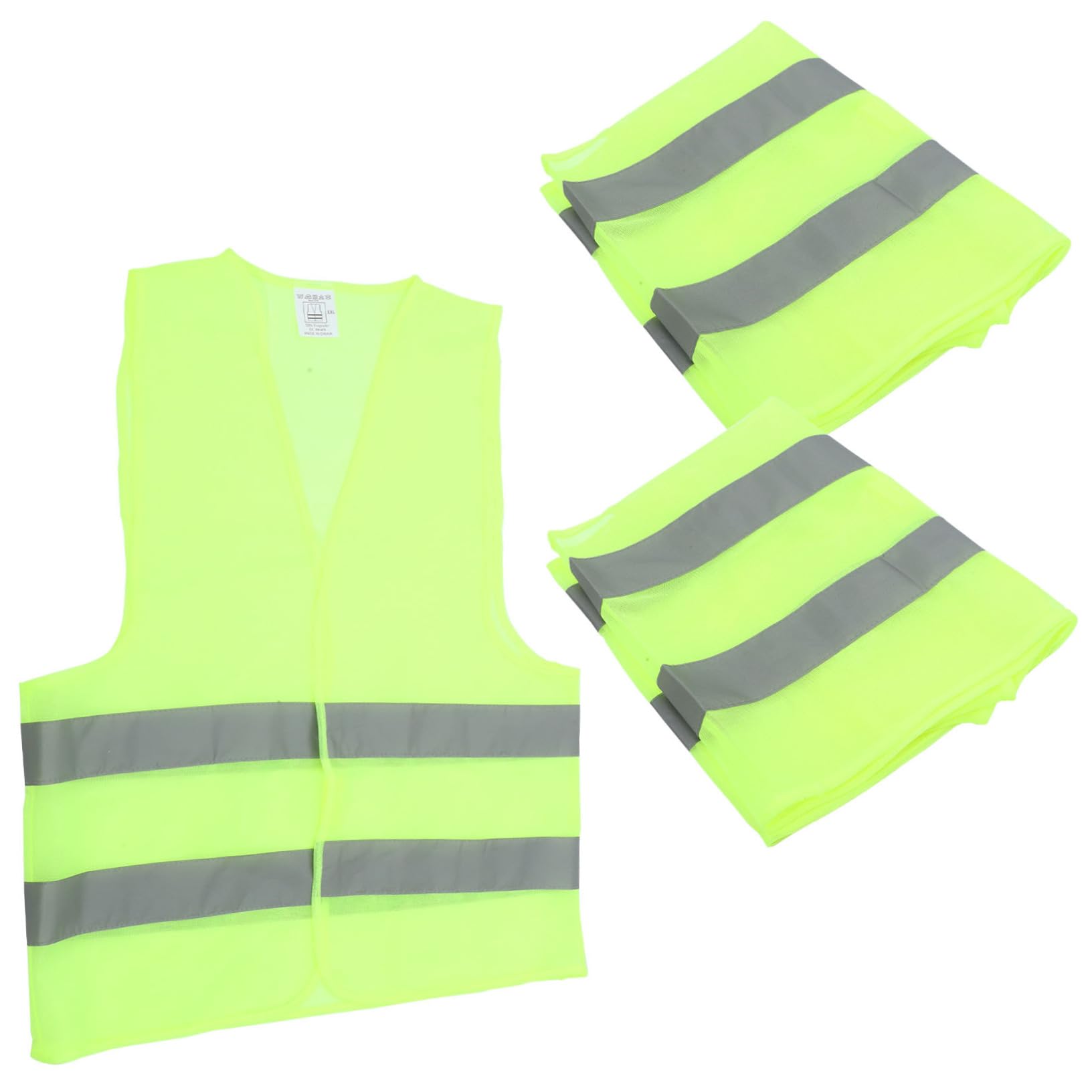 KOMBIUDA Reflective Running Gear 3 Vest for Construction Traffic and Nighttime Visibility