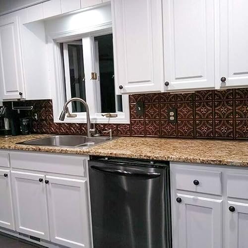 Miniatura 7 de Gothic Reims-Azulejo de techo de lata sintética, cobre antiguo, paquete de 25