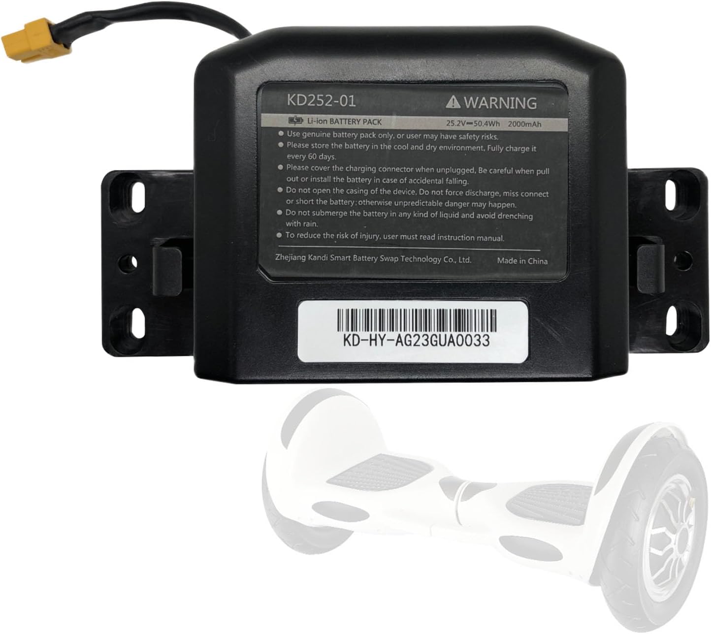 CWUU H￵￵Over￵￵Board Lithium Battery Replacement Pack, 3￵￵6