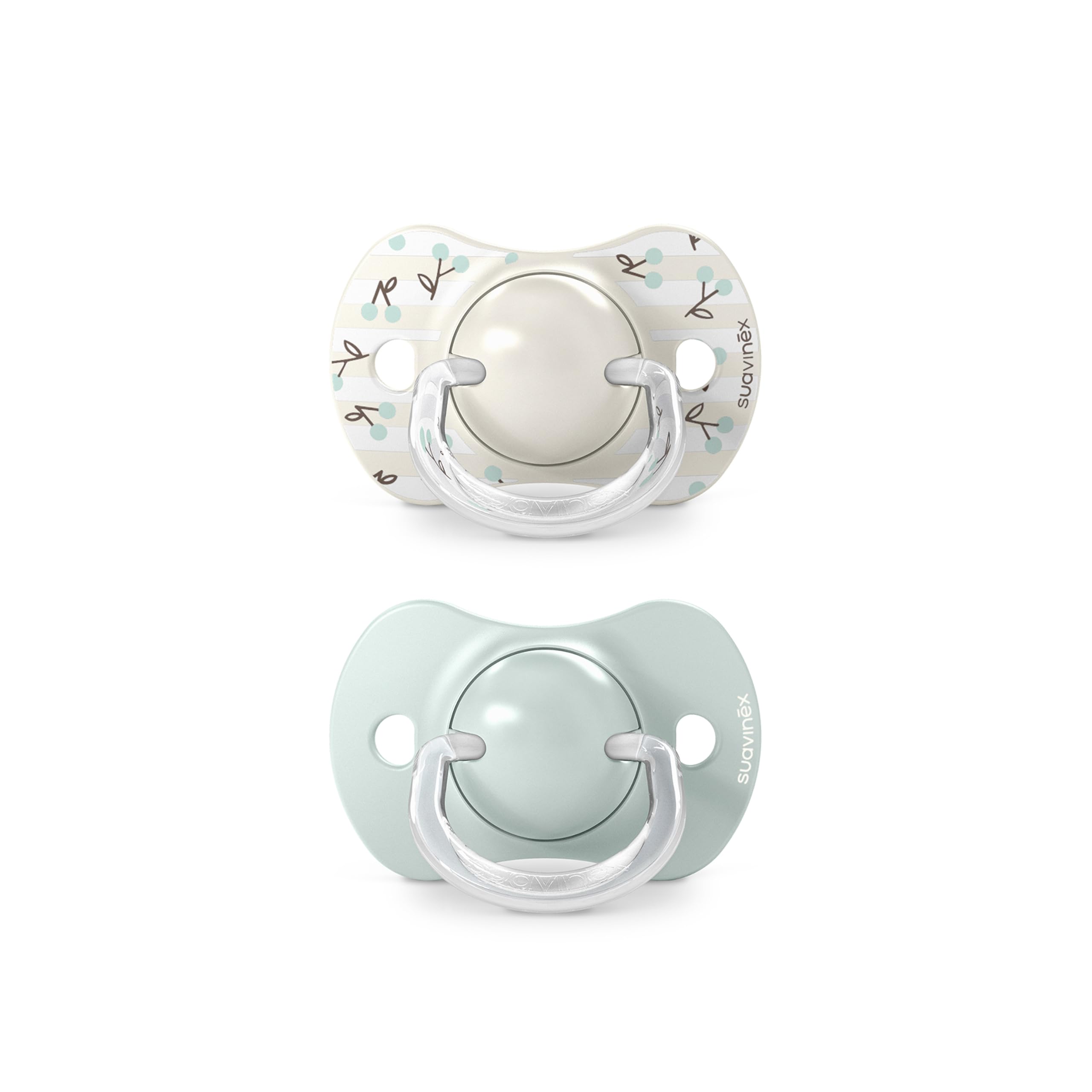 Suavinex, Pack de 2 Chupetes para Bebés 0/6 Meses y Recién Nacidos, con Tetina Fisiológica de Silicona SX Pro Simétrica, Plana y Flexible, Respeta el Desarrollo Bucodental, Birdies Verde — view 7
