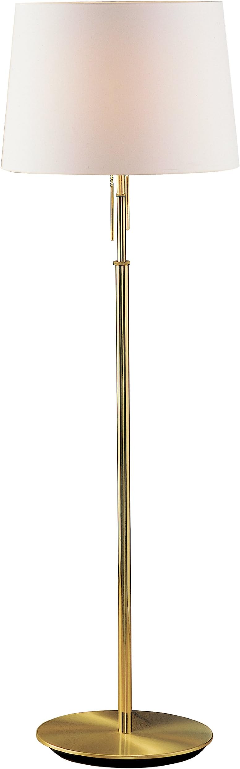 Holtkoetter 2545 BB SWRG The Illuminator - Incandescent Floor Lamp, Brushed Brass with Satin White Shade