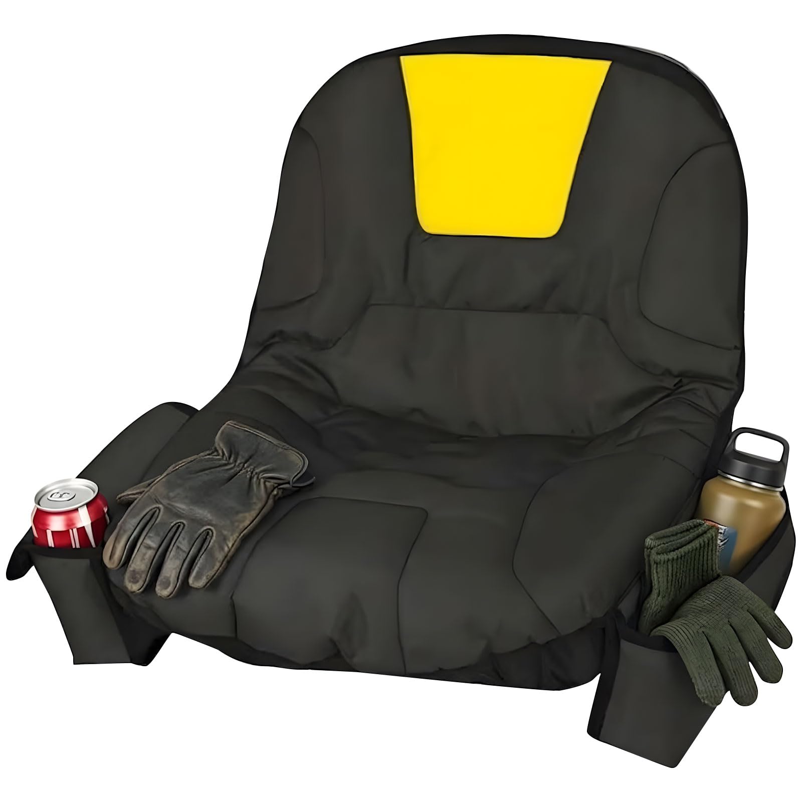 600D Fabric Garden Equipment Seat Cover Featuring Large Storage Pockets and Sun Blocking Feature Tear Proof Seat Cover