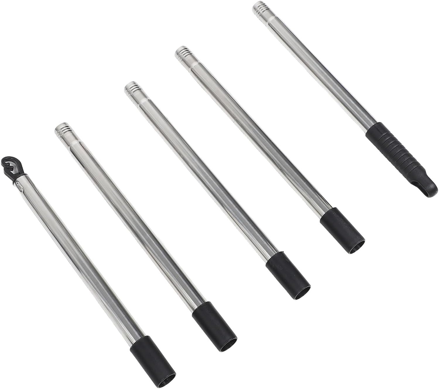 Garneck Clothesline Support Pole Sturdy with Five-Section Telescopic Design Stainless Steel Adjustable Laundry Hanging Rod Preventing Garment Wrinkles 71.26 for Garden and Outdoor Trips