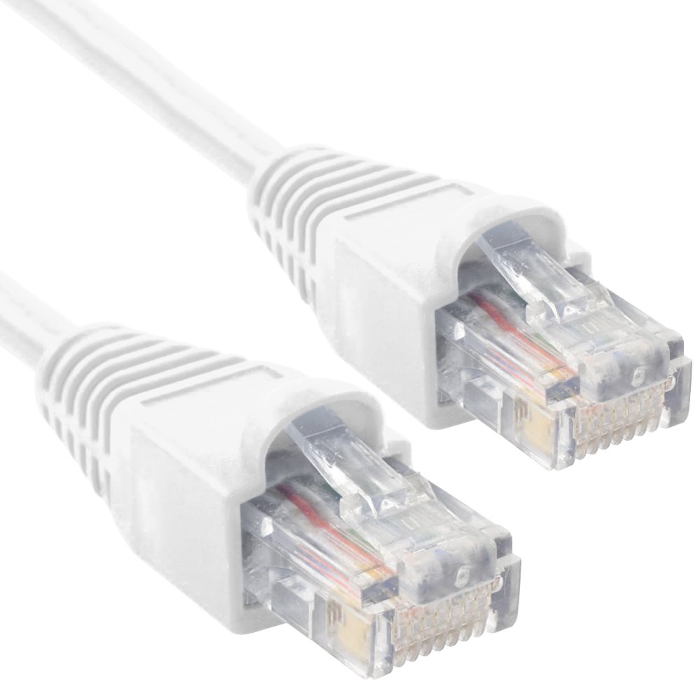 Link DepotC6M-50-WHB 50' Ethernet Enhanced Cat6 Networking Cable, Assorted Colors