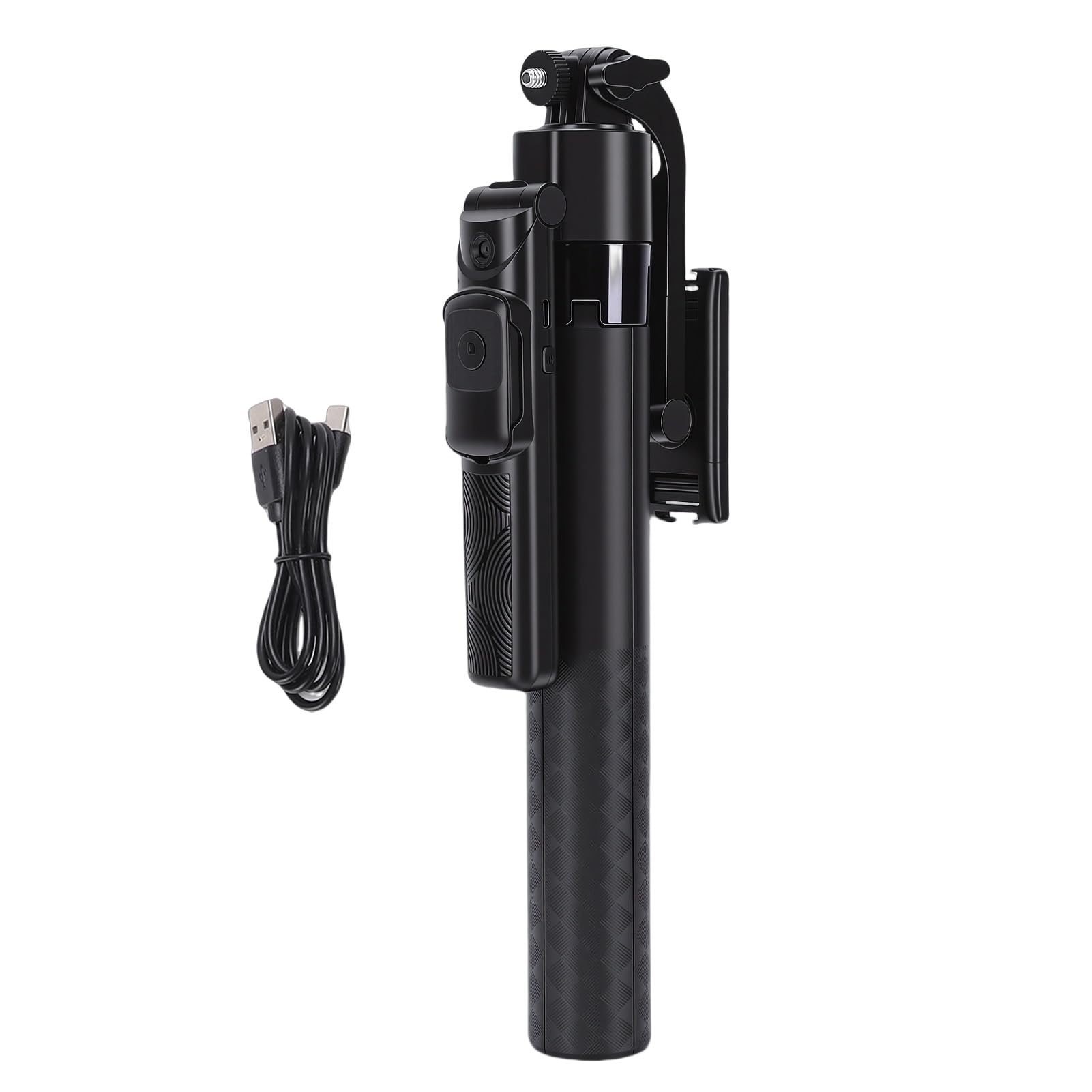 Estabilizador de Teléfono, AI Face Body Tracking Estabilizador de Cardán Plegable Portátil, de Teléfono Inteligente con Trípode Incorporado para Grabación de Video Vlogging