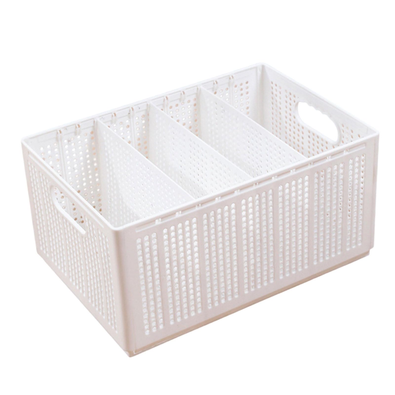 YWLUUOO Japanese Foldable Organiser Bin Sturdy PP Construction Storage Container for Socks Bras Underwear Organization Tool Home Storage Solution