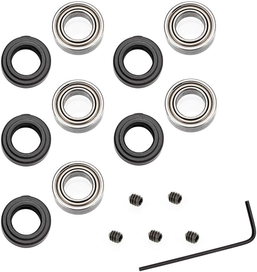 Sponsored Ad – 5 Set Router Bit Replacement Bearings Bottom Mounted Bearing Guide with Stop Rings for 1/4-Inch Shank Router Bit | Inner Dia: 1/4" | Outer Dia: 1/2"