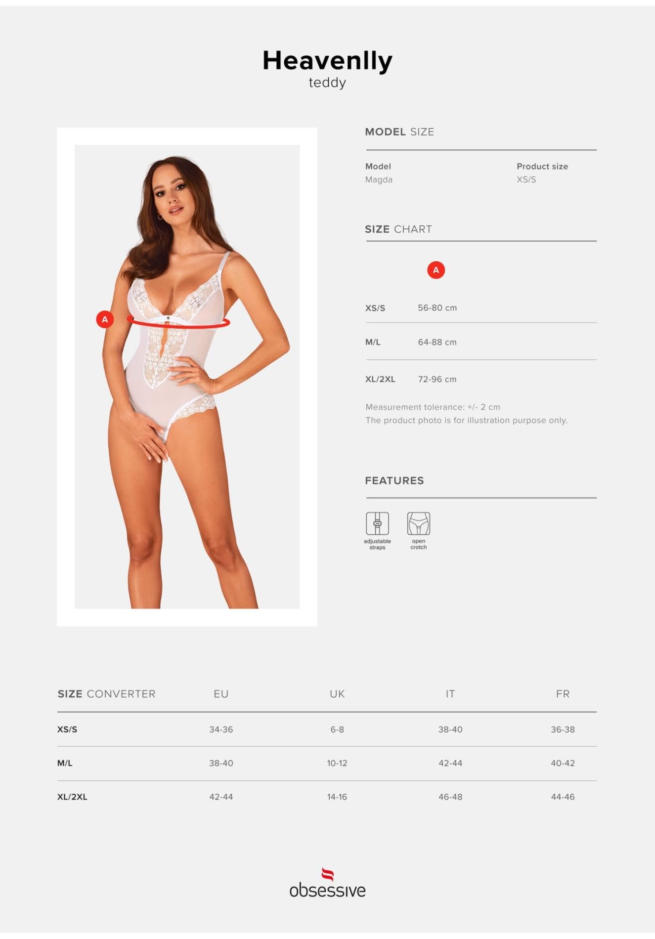 Obsessive Body Heavenlly, Weiß, M/L