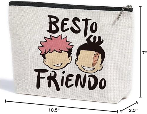 Miniatura 7 de Bolsa de maquillaje para mejores amigas, regalos de anime, artículos de anime, decoración de mercancía de Jujustu para amantes del anime, fanáticos