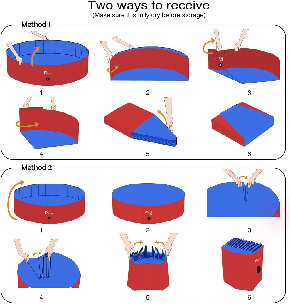 Buy Pidsen Foldable Pet Swimming Pool Portable Dog Pool Kids Pets Dogs