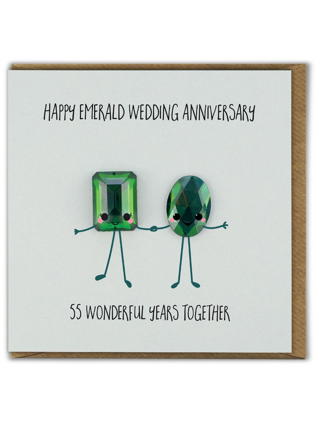 Wedding Anniversary Card for Husband or Wife, Funny Anniversary Cards, Happy Anniversary We're Really Rocking Marriage Card
