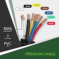 Vista 5 de RVGUARD Cable de remolque de 7 vías de 8 pies con kit de caja de conexiones de 7 bandas, incluye interruptor de separación de 12V y soporte