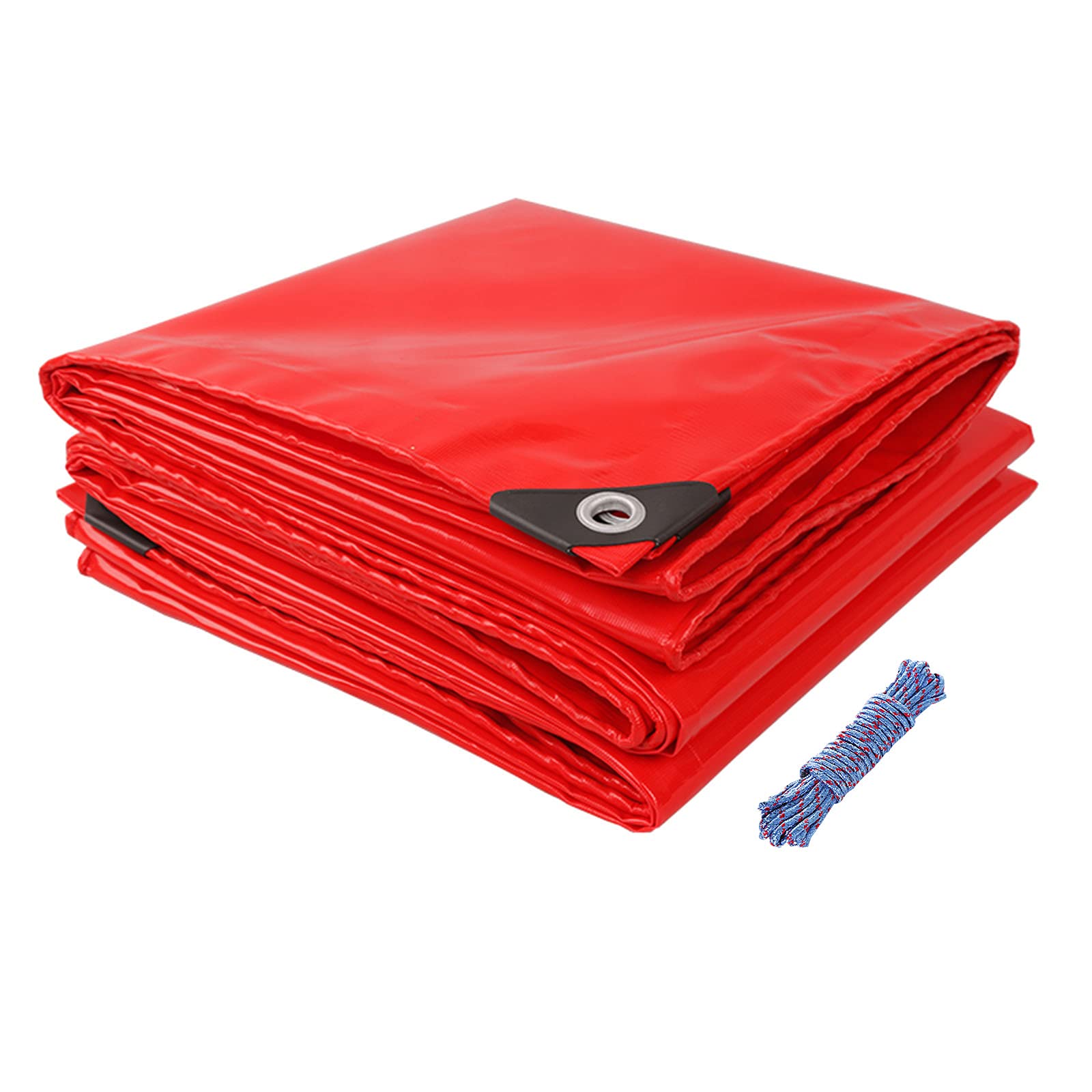 Bâche imperméable rouge crème solaire et isolant thermique de 4x8m