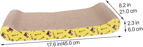 Miniatura 7 de Balacoo Almohadilla para arañazos para mascotas, fundas protectoras para mascotas, alfombra para interiores, alfombra de área corrugada, cartón