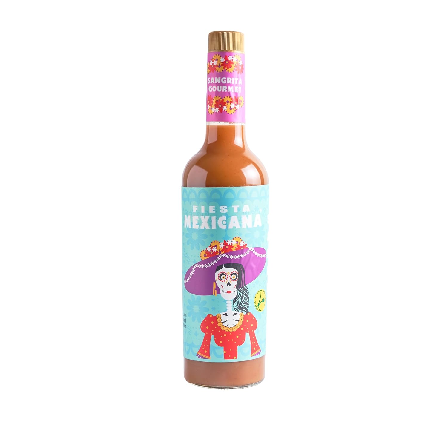 Artisan - Sangrita by Fiesta Mexicana - Traditional Recipe - 100% Natural - Orange Juice - 25,36 oz (750 ml) Bottle - Alcohol Free -For All Kinds of Celebrations - Vegan