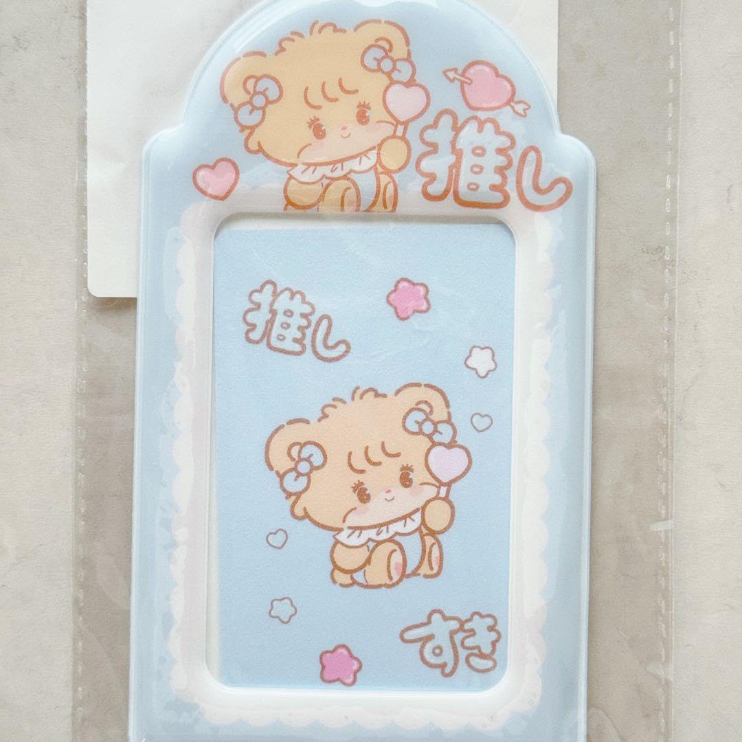 Amazon.co.jp: mikko illustration トレカケース 水色 ラテ