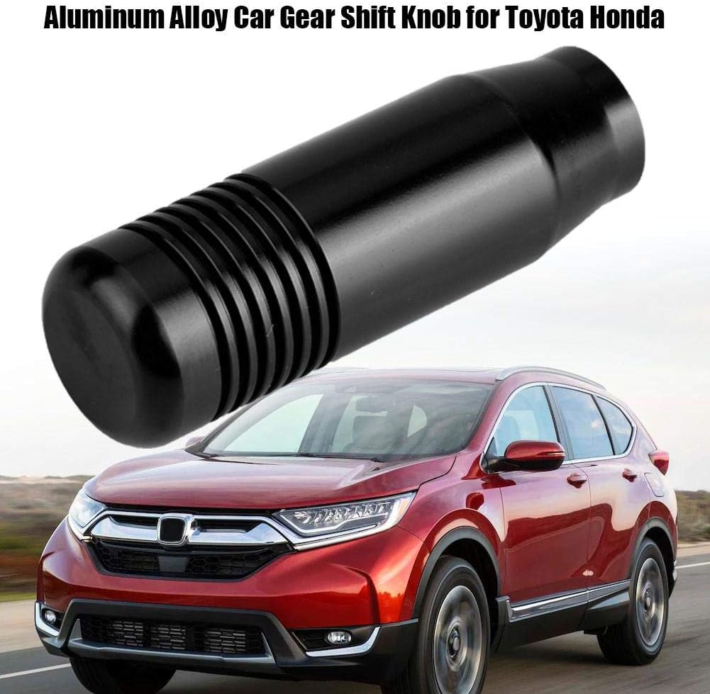 Gear Shift Knob, 85mm Aluminum Alloy Car Manual Gear Shift Knob Handle Shifter Head (Black) - Image 3