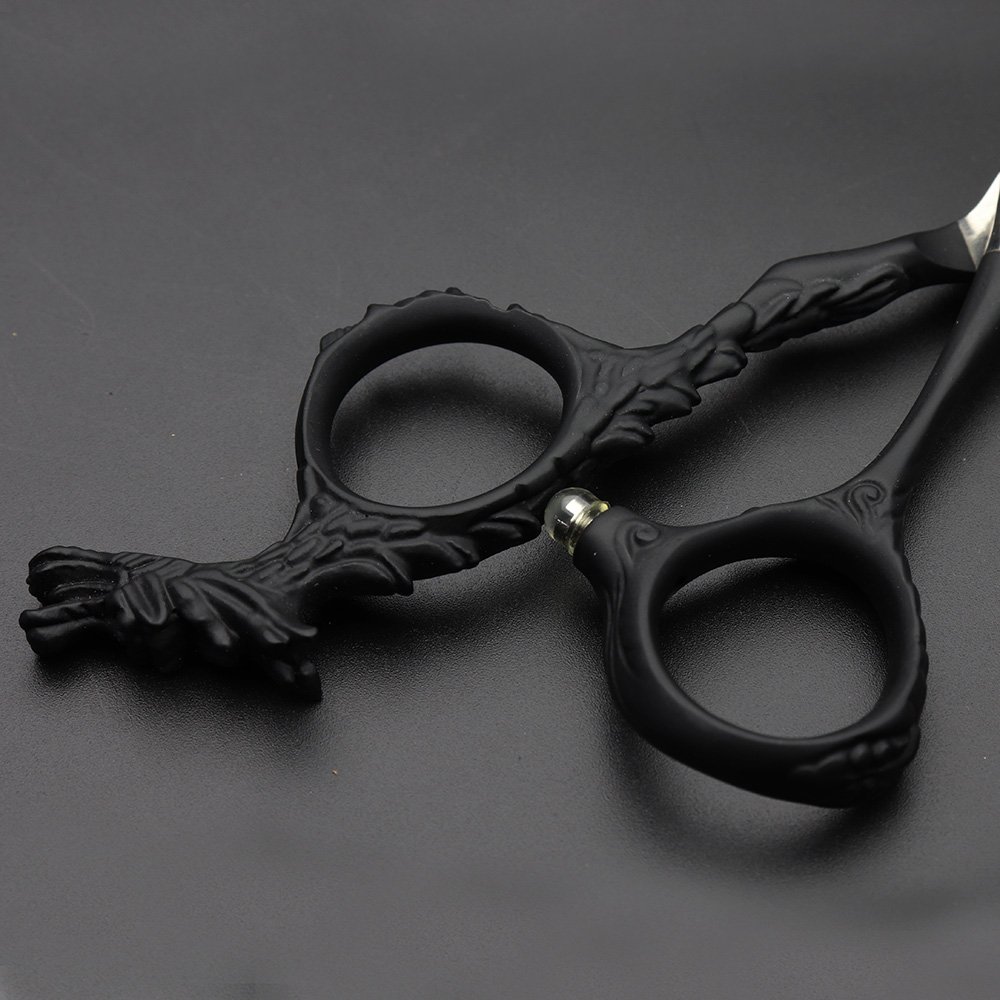 6 Zoll Friseursalon Professionelle Haarschere dünne Schere (6 Zoll Flach-B) | Japanischer Stahl 440C,Verstellbar, dauerhaft scharf