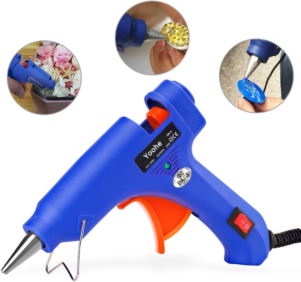 Mini Hot Melt Glue Gun - 20W Glue Gun Heats up Quickly for DIY Small Craft and Quick Repairs