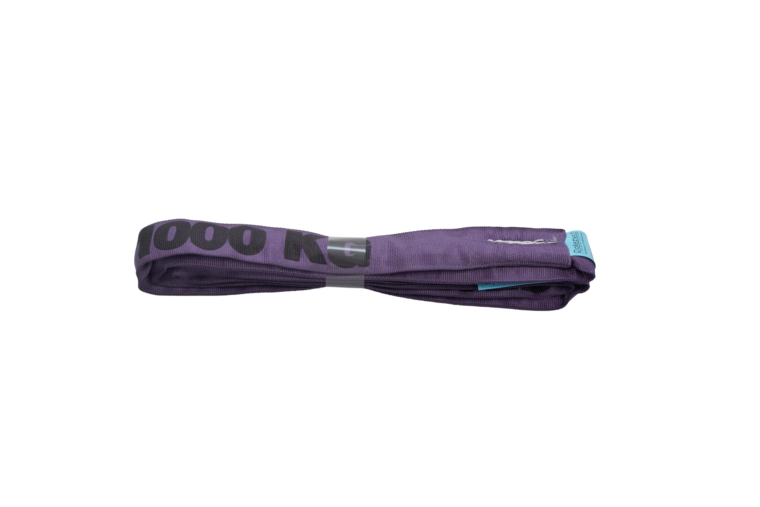 Dolezych Double Sheathed Round Sling Load Capacity 1000 kg, Length: 2.00 m - Colour Purple - Heavy Duty Lifting Sling According to EN 1492-2 -