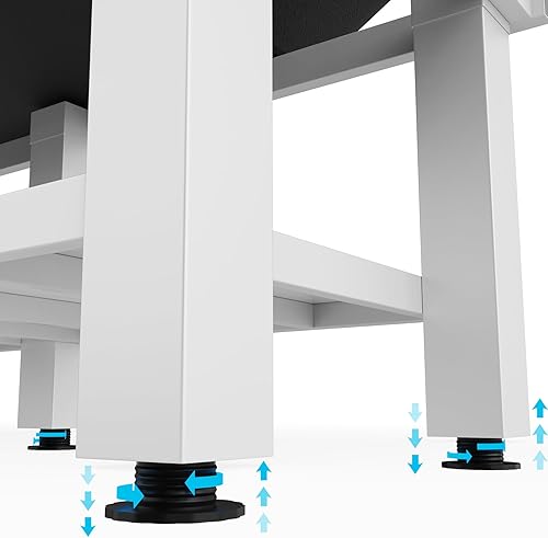 Miniatura 4 de Mesa de masaje estacionaria ancha negra con respaldo para mesa de tratamiento, mesa de terapia física, cama facial de spa, marco de metal, piel