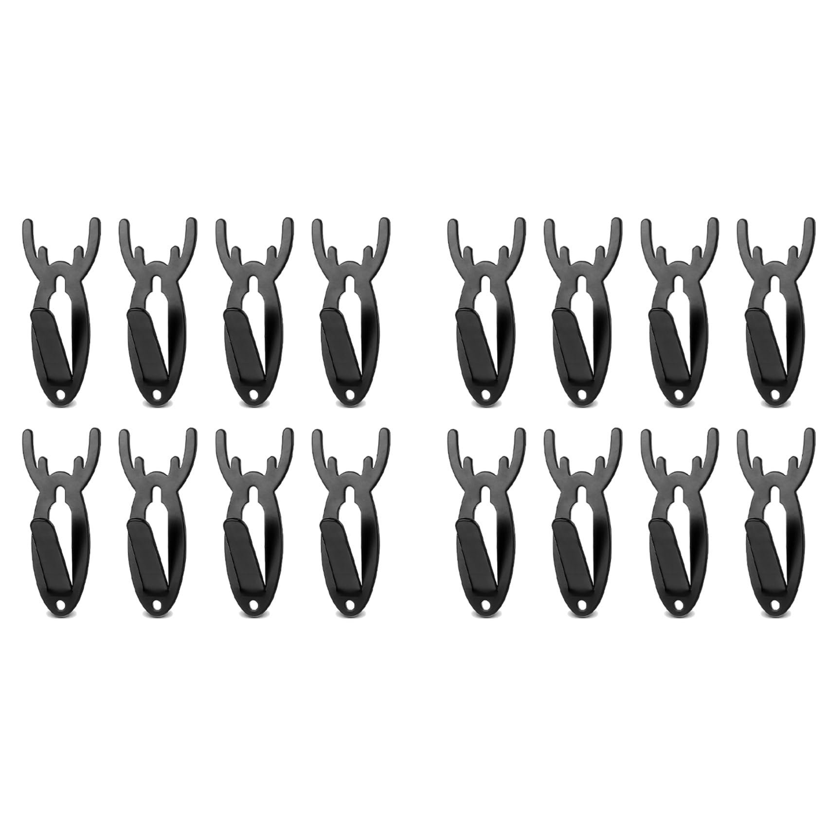 Vjsujehgy 16 PCS European Mount Skull Hanger Deer Skull Hooks Style Mounts Deer Skull Hanging and Mounting