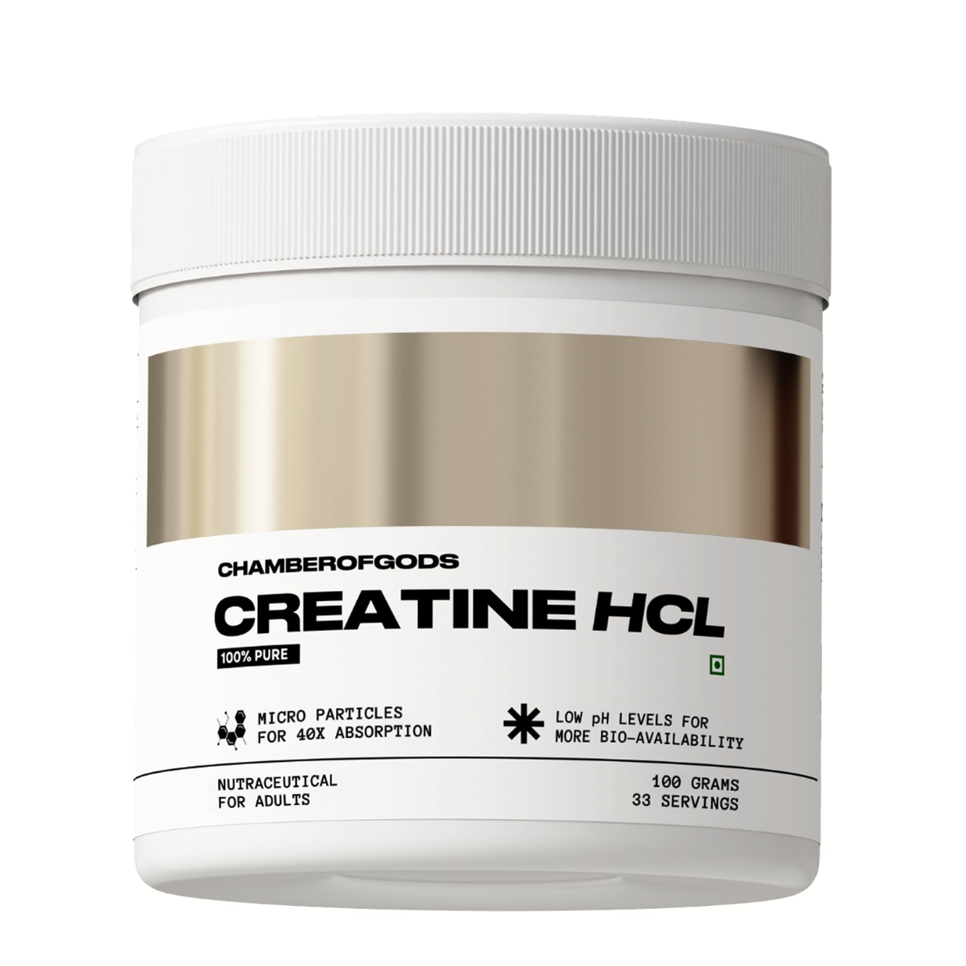 Creatine HCL | 100% Pure Unflavoured | 33 Servings