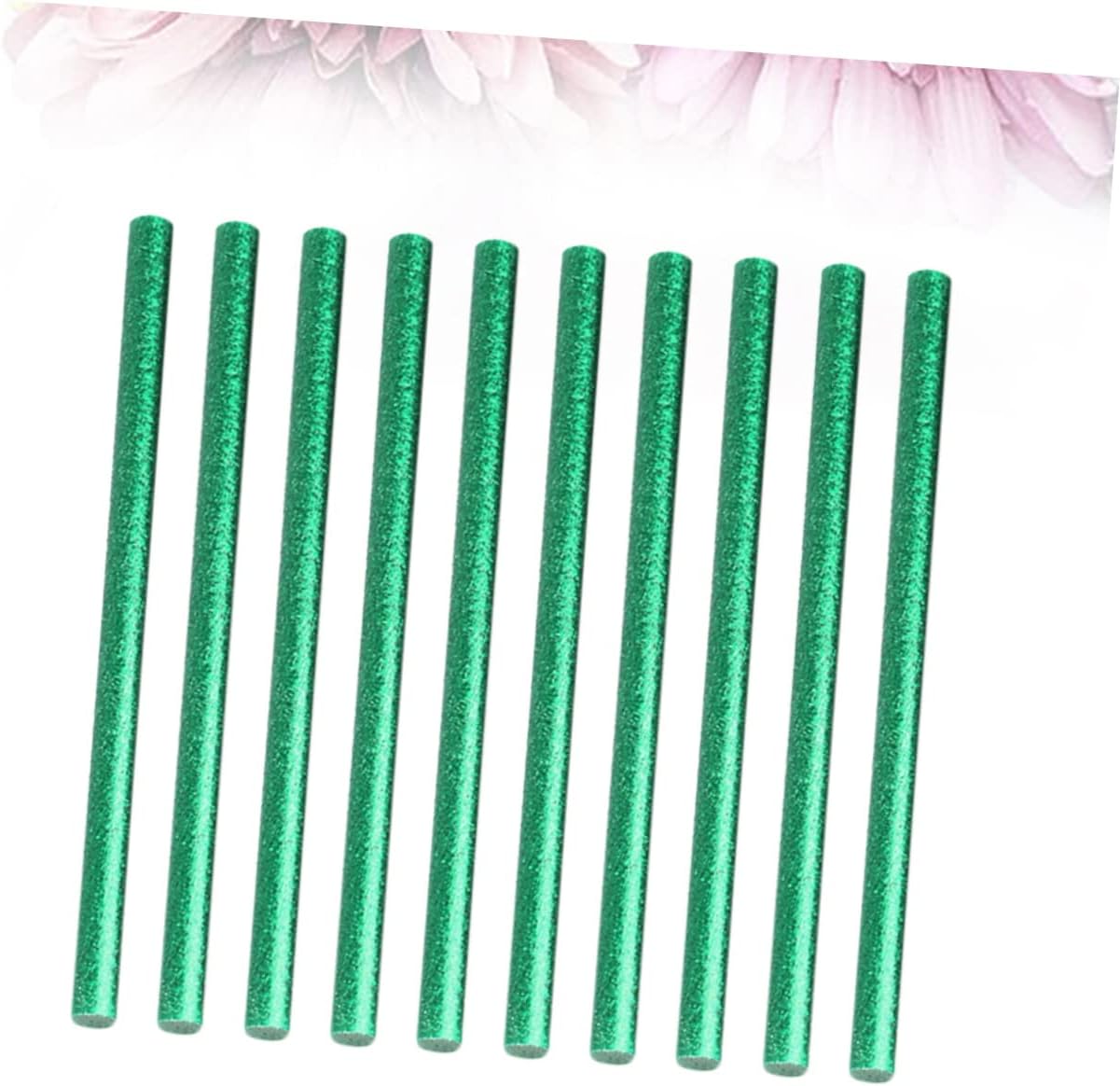 100pcs Green Hot Melt Glue Sticks Xmas Decoration for Drawing 7mm