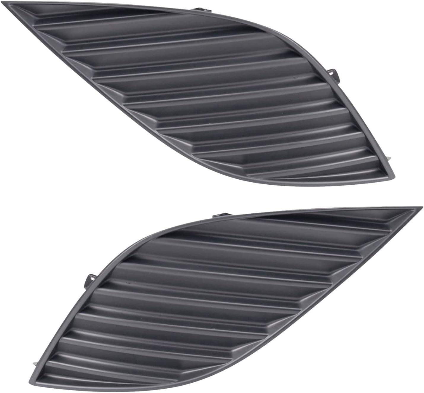 DAT AUTO PARTS Driver and Passenger Side Fog Light Cover Bezel Bumper Insert Pair Fits 2018-2020 Toyota Camry SE Midsize Sedan, Black Textured Plastic, Replaces TO1038209, TO1039209, 5204052090