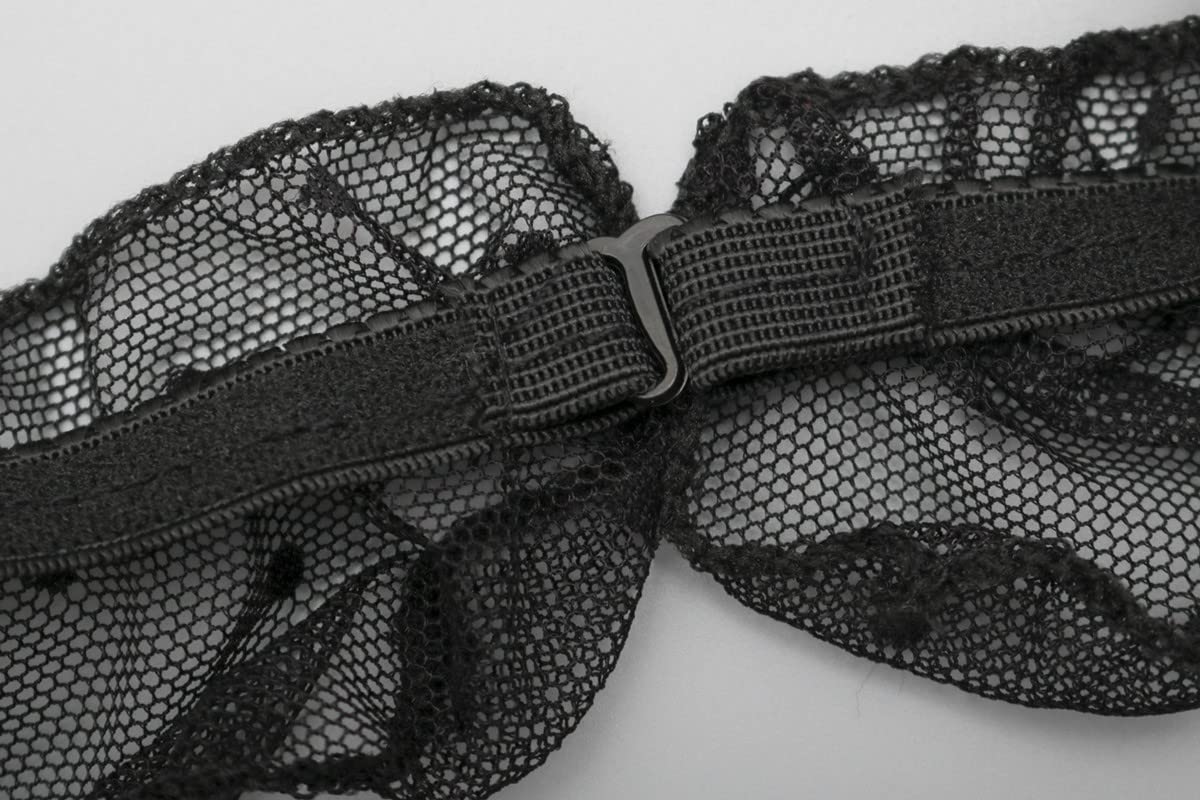 QHQQXN Conjunto de lencería, Lindo Conjunto de Sujetador y Bragas Transparentes, Ropa Interior de Peluche con Tiras y Lazo Ajustable, Camisones de Dormir traviesos para Regalo de San Valentín