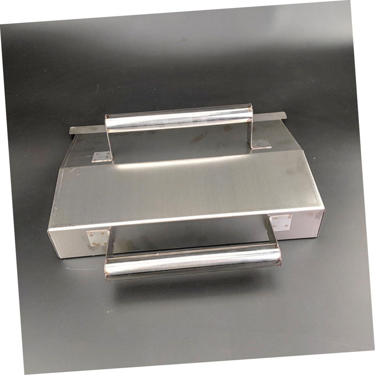 Outanaya Truelle à Béton en Acier Inoxydable Argenté Multifonction pour Finition Murale et Plâtrage, Outil pour Cloison Sèche et Travaux de Ciment