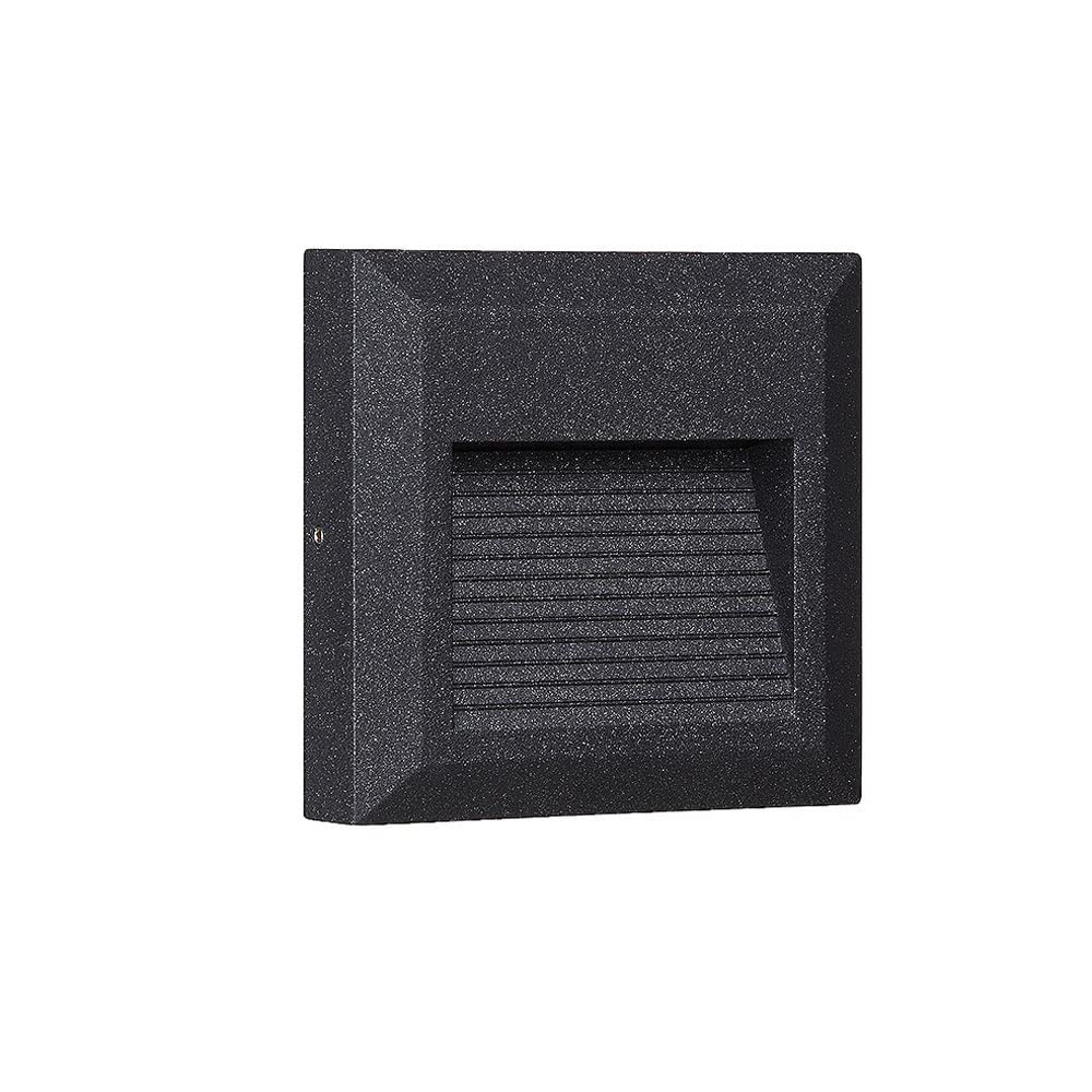 SMCCYYSD Waterproof Black Outdoor Wall Lamp - Stylish Aluminum Corner Light Decorative Sconces for Garden Patio Stairway Porch Lighting Modern Exterior Fixture