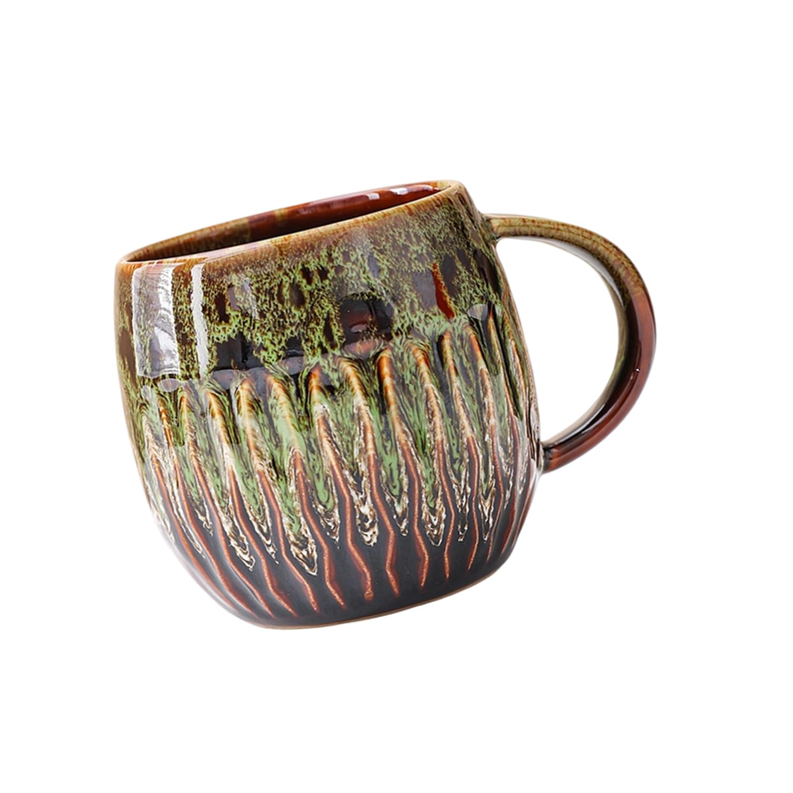 Qusinfc Large 20Oz Ceramic Mug with Ergonomic Handle Glazed Stonewares Drinking Cup Perfect for Hot and Cold Beverages Offices Coffee Cup