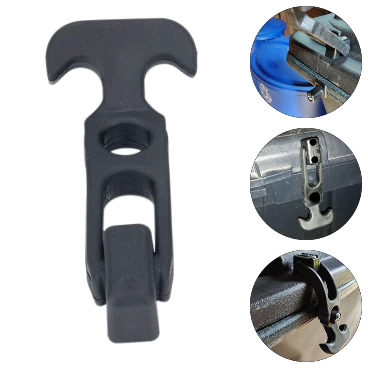 CHILDWEET 2 Sets T-Handle Hasp Rubber Tool Box Locks Flexible Latching Mechanism for Golf Cart Accessories and RVs Sturdy Draw Latches for Secure Storage