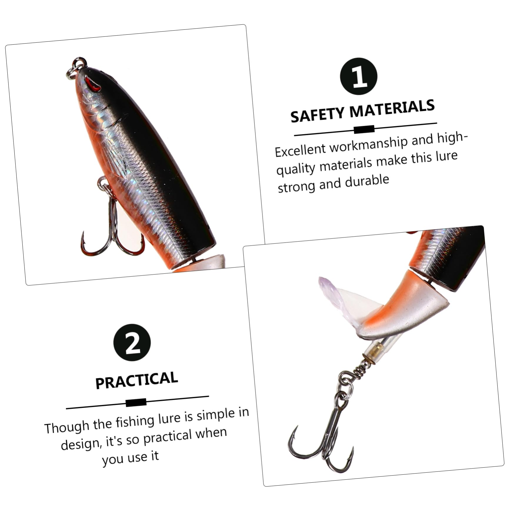 SUPVOX Appât Bobines Pêche À La Carpe Pliant Leurres Souples pour La Pêche Aux Grenouilles Réservoir Matériel De Pêche en Mer Trousse Artificiel Prise De Pêche Plastique