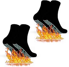 Heated Socks, Self-Warming Socks, Foot Warmers for Sport Running Cycling Hiking Trekking Camping Gait, 2 Pairs