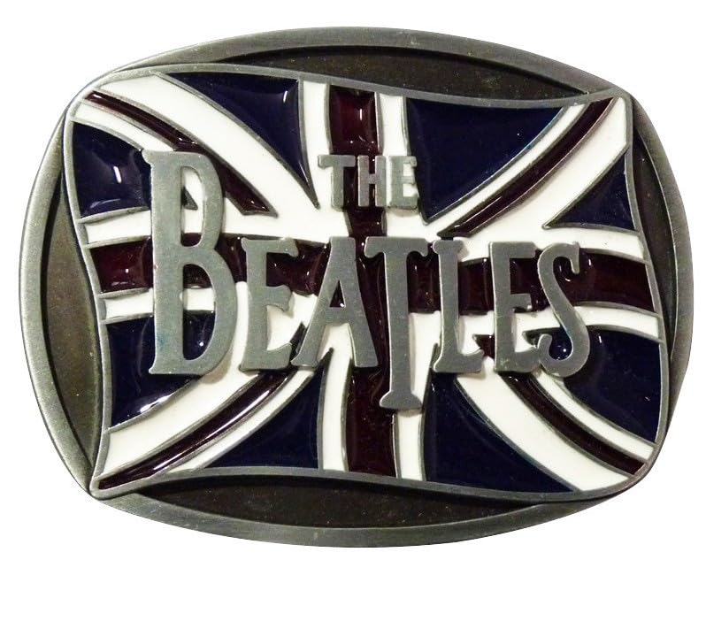 hotrodspirit – boucle de ceinture groupe beatles drapeau anglais union jack - Les Beatles, Paul McCartney, John Lennon, RIngo Starr, George Harrison hotrodspirit - boucle de ceinture groupe beatles drapeau anglais union jack