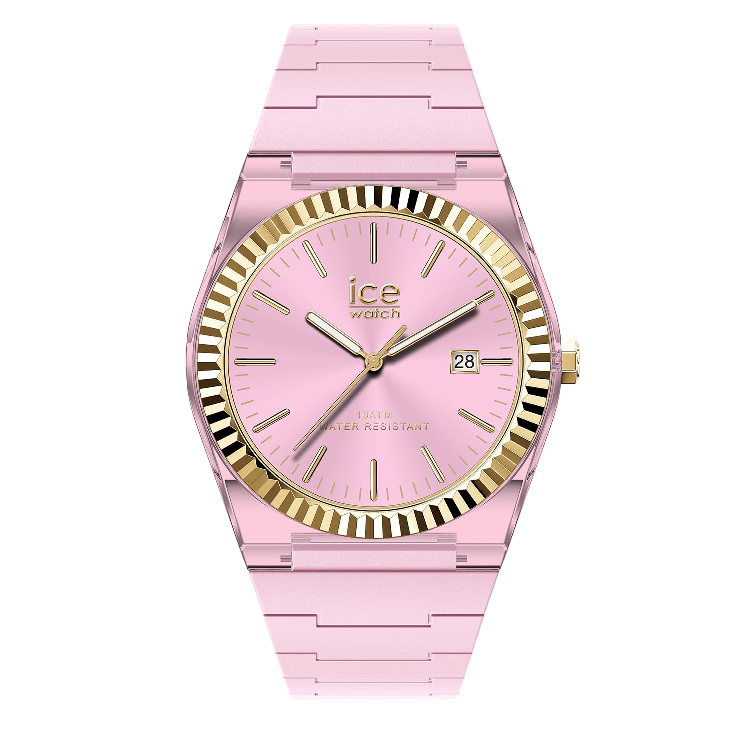 ICE-​WATCH - Ice Power PW1 Soft Pink - Montre Rose pour Femme avec Bracelet en Silicone - 024760 (Small)