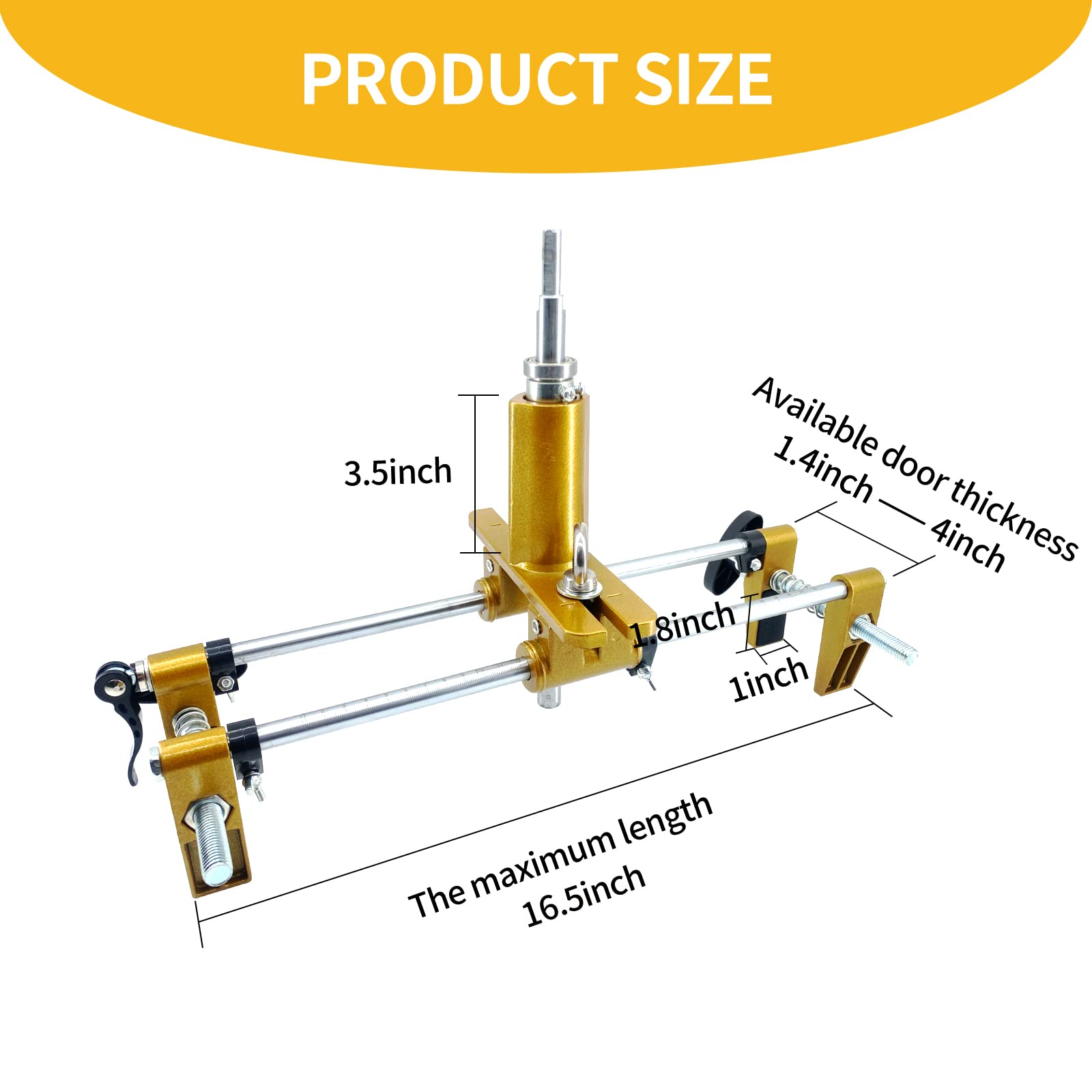 Upgraded Lock Mortiser machine, Door Lock Hole Opener, Router Jig for Door Lock Handle Hinge