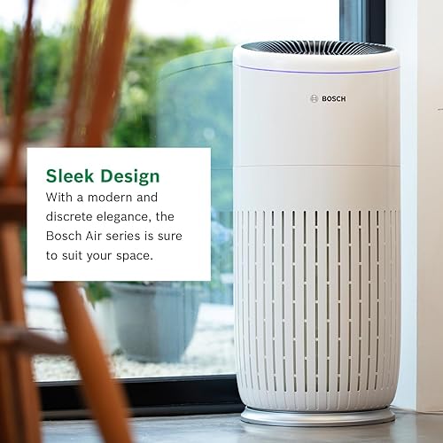 Miniatura 4 de BOSCH - Purificador de aire para el hogar, espacios grandes (cubiertas, 2745 pies cuadrados), filtro 4 en 1 para polen, virus, humo, polvo, caspa,