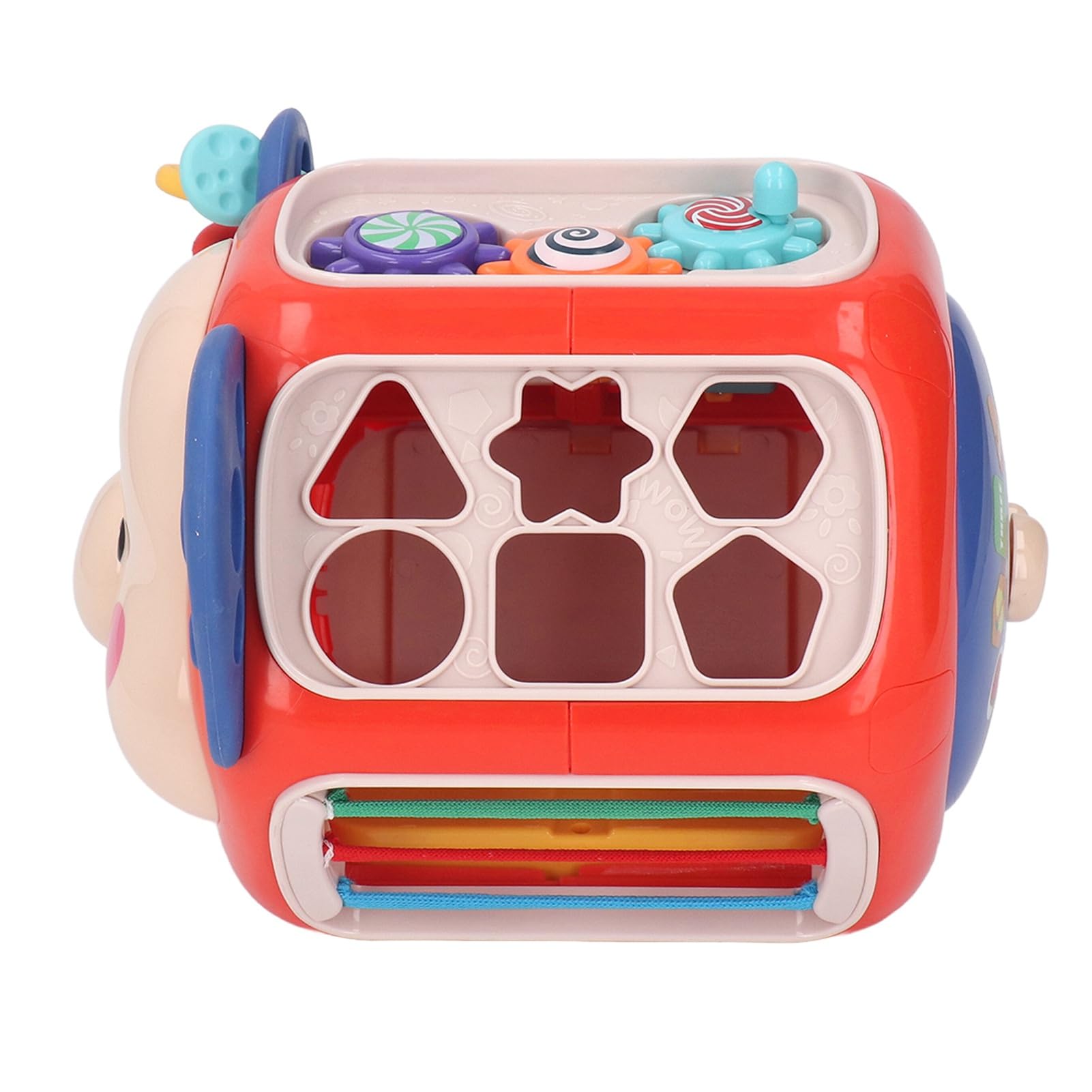 Activity Play Cube, Activity Cube para niños pequeños, 20 en 1 Música Ligera Efecto Multipropósito Toy de educación temprana para niños pequeños, Juguetes sensoriales para