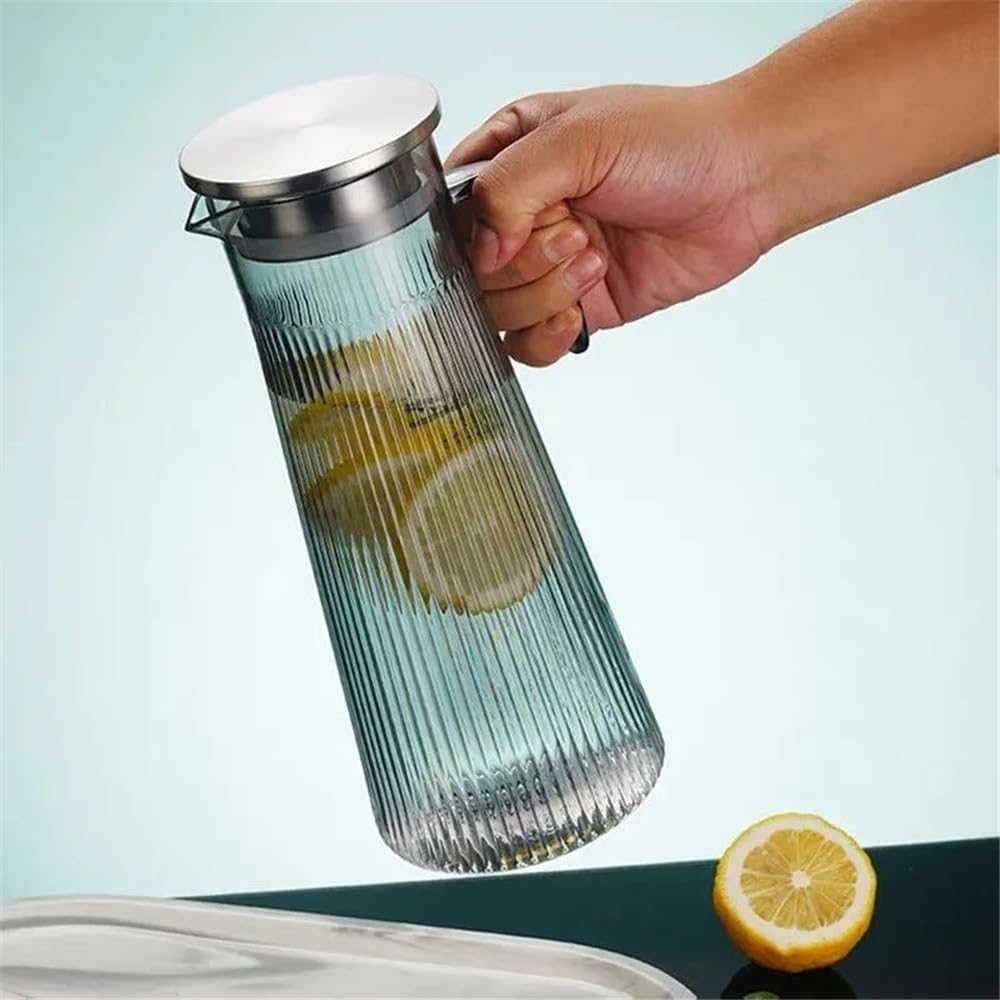 Jarra Jarra de agua fría, jarra jugo acrílico | Jarra de agua transparente con filtro(Pequeño)