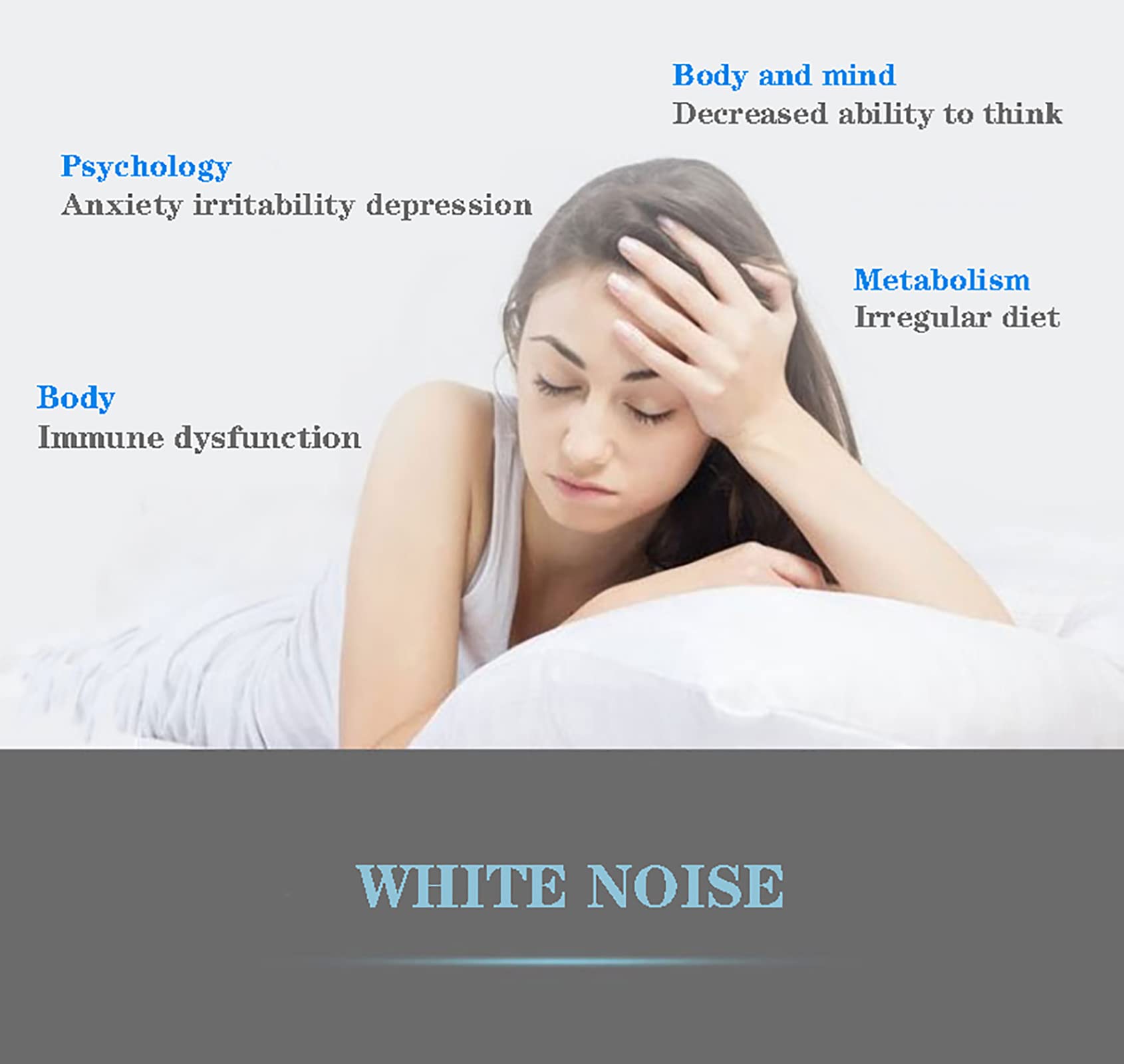 Máquina de Ruido Blanco para Dormir, 30 Sonidos Naturales relajantes con Control de Volumen de 36 Niveles, 3 temporizadores y función de Memoria, compacta y Ligera.