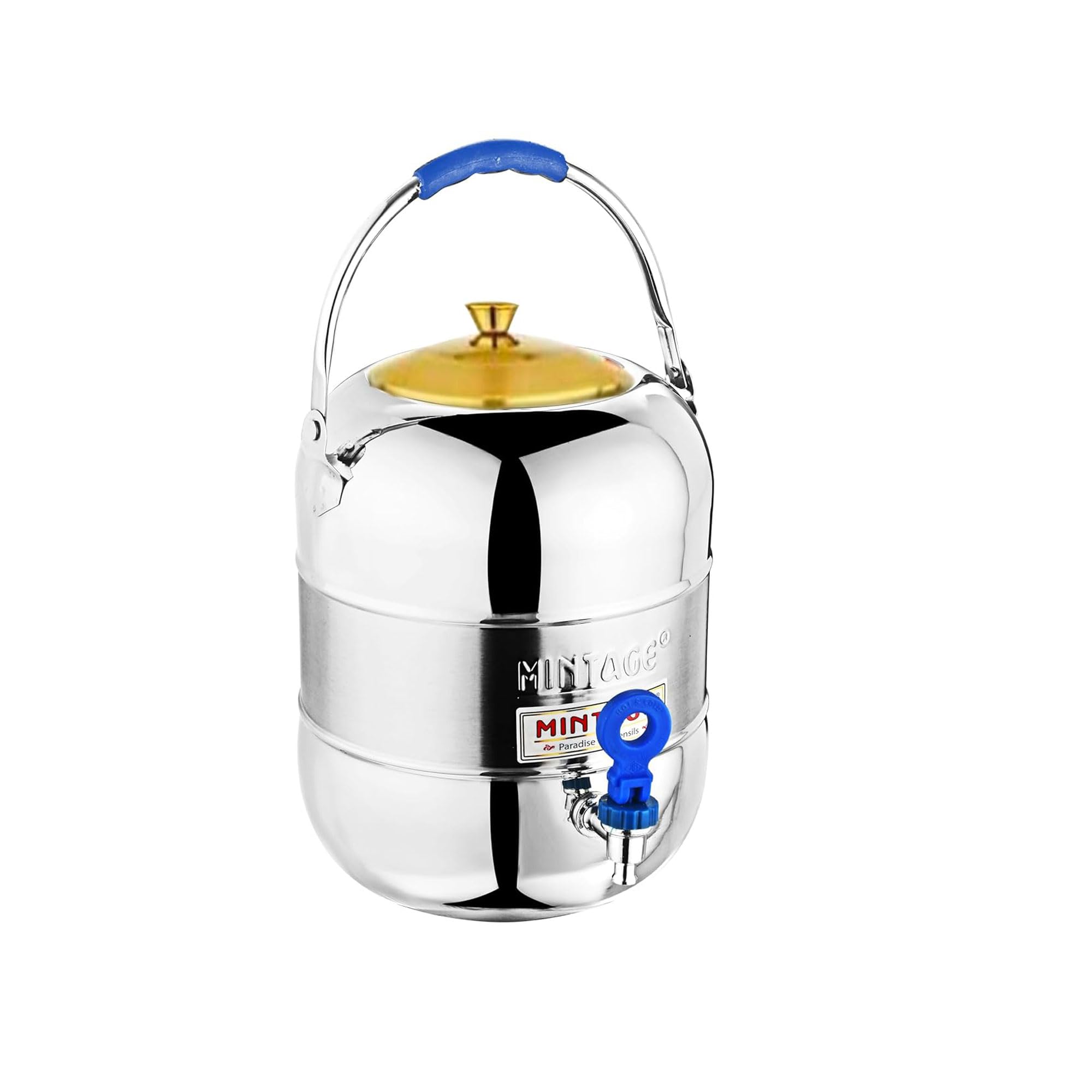 Mintage Water Container with Tap 4 Liters | Water Container for Kitchen | Steel Container Matka Pot for Drinking Water Dispenser | Steel Matka for Water Storage Containers (B0DJDBNSHB) Amazon Price History, Amazon Price Tracker