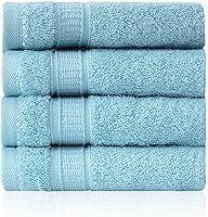 Vista 125 de Juego de 2 toallas de baño de lujo de La Hammam para baño, spa, gimnasio, ducha, piscina, dormitorio universitario Toallas de baño turcas