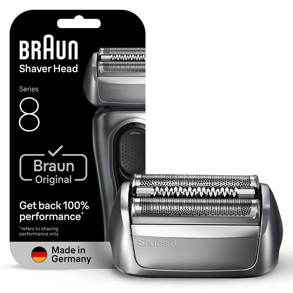 Braun Oryginalna wymienna głowica golarki elektrycznej serii 8, Get Back 100% wydajności, kompatybilna z golarkami serii 8, 83M