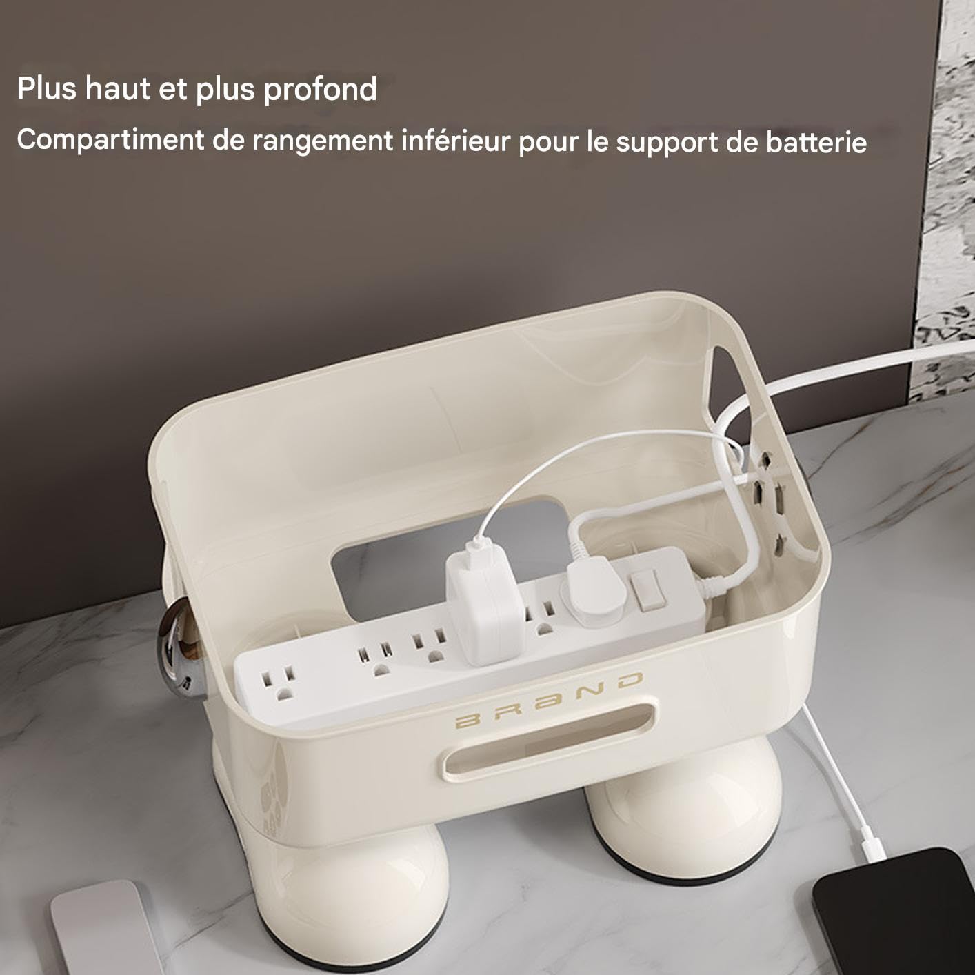 Scatola Di Archiviazione Per Router Wi-Fi Supporto Robot Per Scrivania | Ripiano Per Router Per Casa Soggiorno Camera Da Studio Supporto TV Posto Di Lavoro Centro Intrattenimento Console