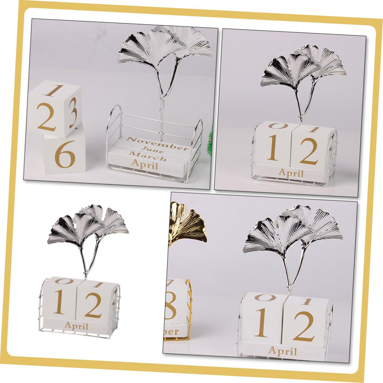Tofficu 5piezas Calendario De Bloques Para Escritorio Decoración De Oficina y Hogar Calendario De Regresiva Diseño Chic y Único Para Profesores y Escritorios Escolares