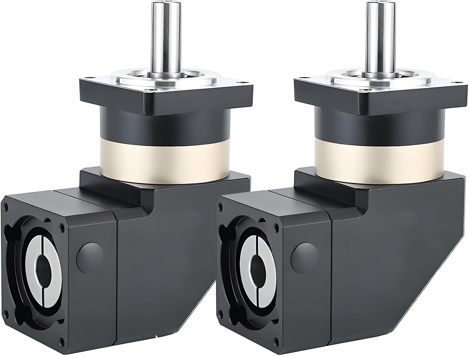 TEN-HIGH 90 Degree Right Angle Planetary Reducer,Reduction Ratio 3:1, 2Pcs Gearbox for Nema17 or 100W Servo Stepper(Model: ZPF42L1)